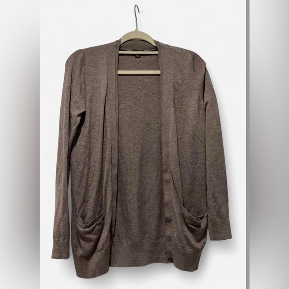 Ann Taylor Brown Cardigan Sweater Relaxed Fit - Picture 1 of 7